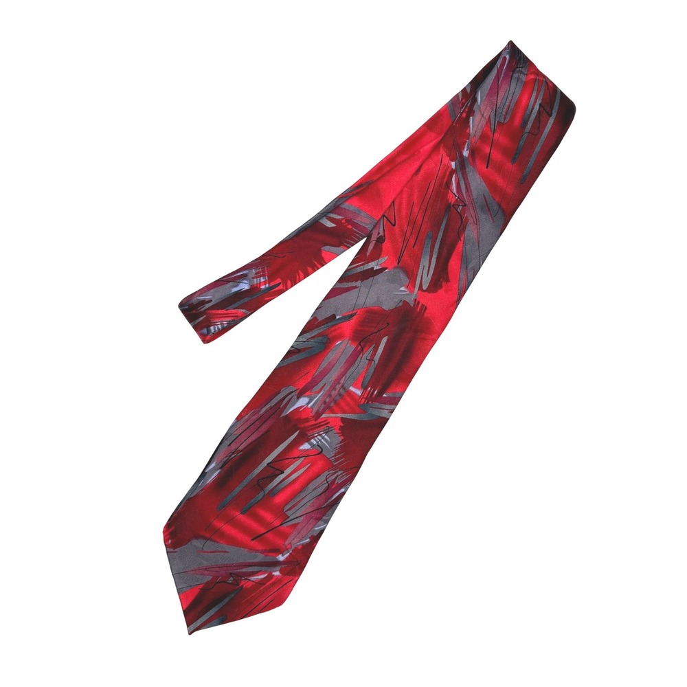 J. Garcia Necktie Mens One Size Red‎ California Mission Collection 40 100% Silk